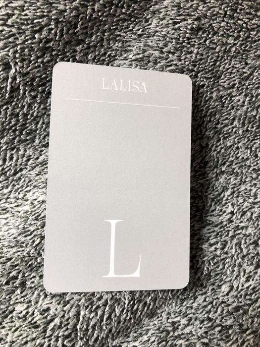 Karta/photocard Lisa Blackpink z albumu Lalisa gold version