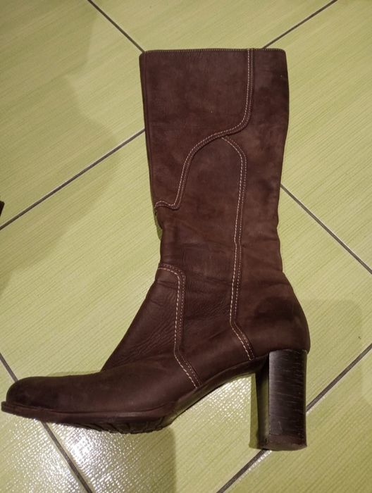 Kozaki moda on italy, buty zimowe damskie 39