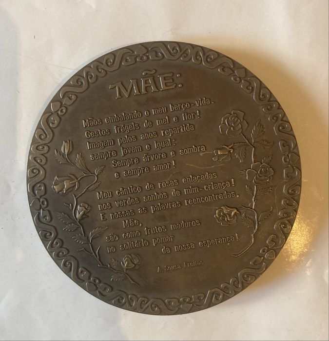 Medalha de bronze dia da mãe (1987)