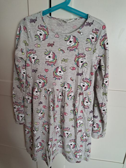 Sukienka bawełniana H&M rozmiar 134/140
