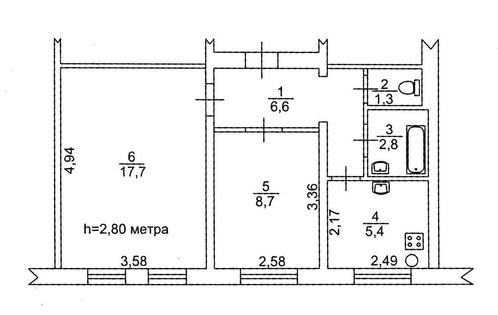 Продаж 2 кімн. квартири з автономним опаленням, р-н Автовокзалу