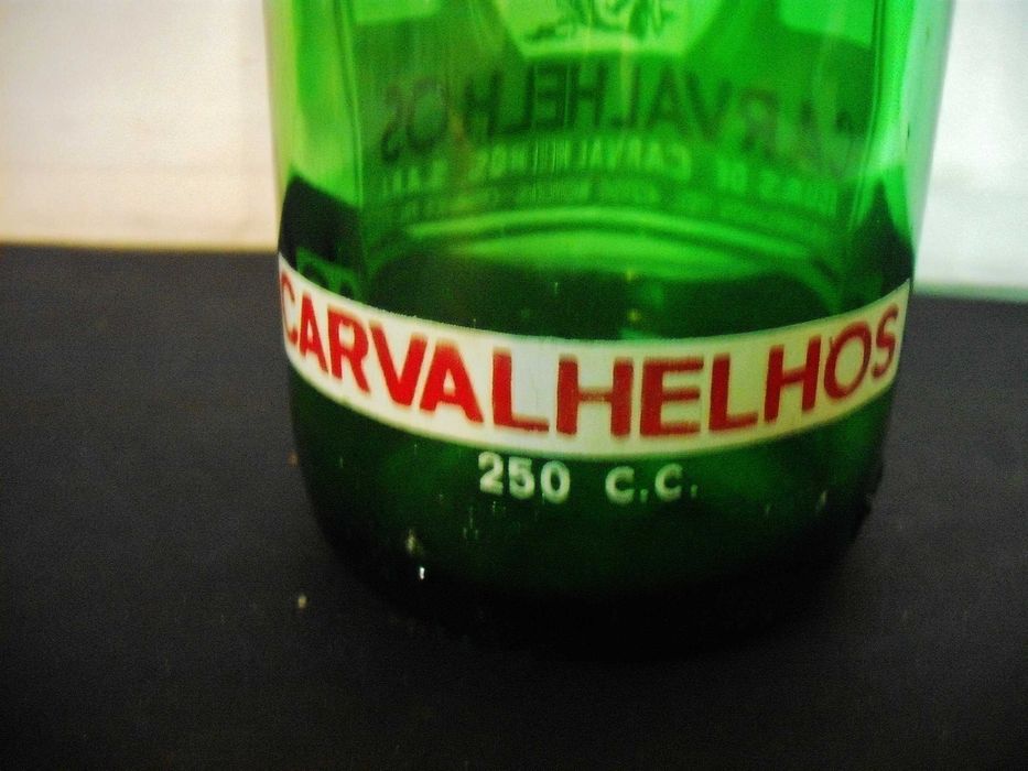 Garrafa antiga da Água de Carvalhelhos - Pirogravada