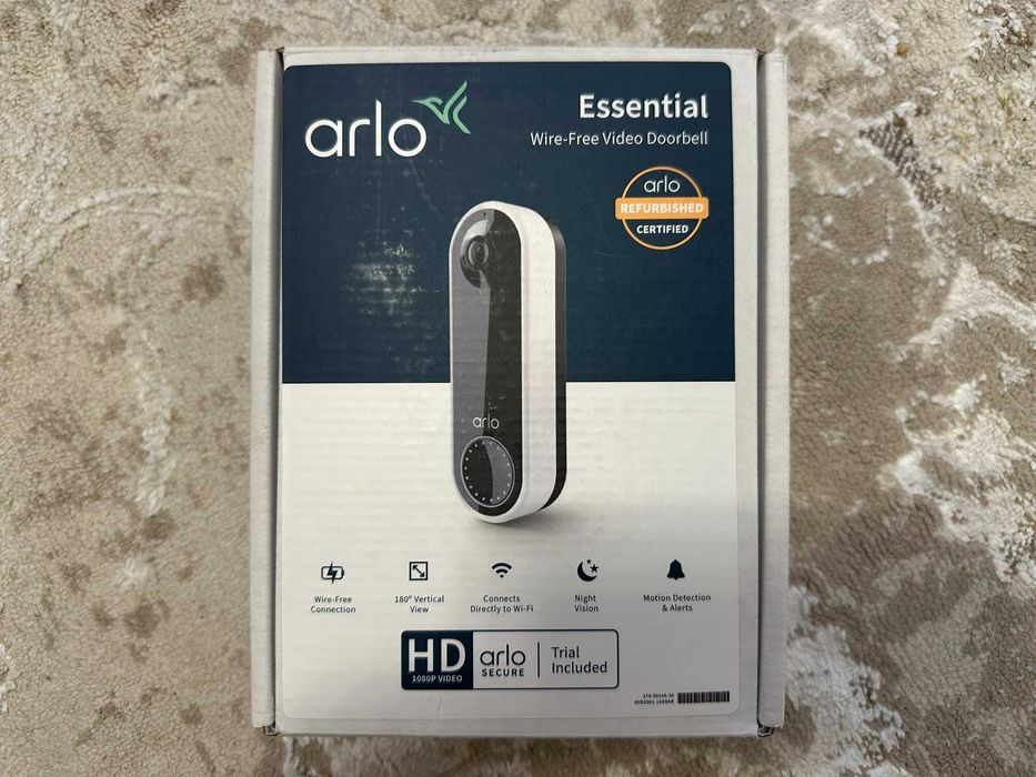 Бездротовий відеодзвінок Arlo Essential – сертифікований відновлений