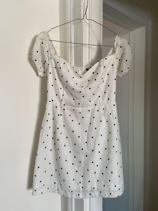 Vestido curto mini pontos 34 XS ASOS