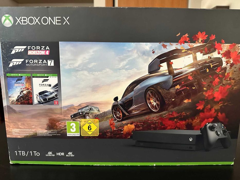 Xbox One X/1TB (Muito bom estado, c/ Comando Elite, c/acessórios)