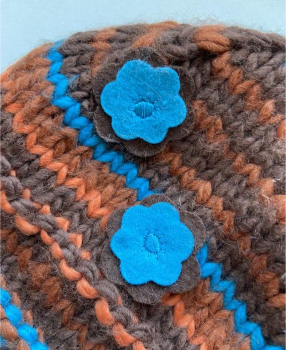 Комплект жіночий з крупною вязкою (шапка+шарф+рукавички)