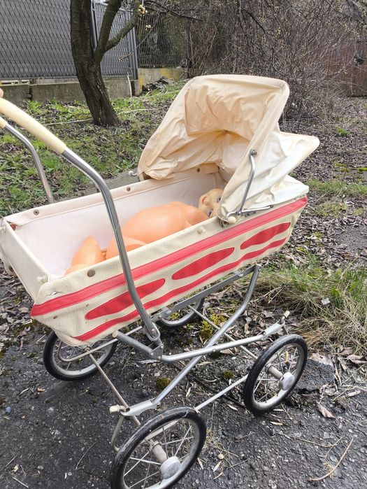 Stary wózek dla lalek PRL. Vintage