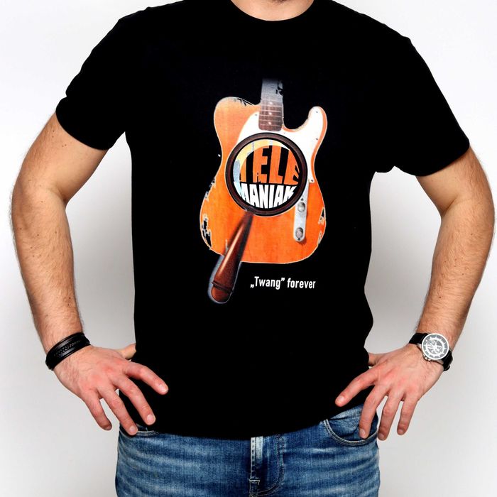 Autorska muzyczna koszulka t-shirt dla gitarzysty różne wzory Red Note