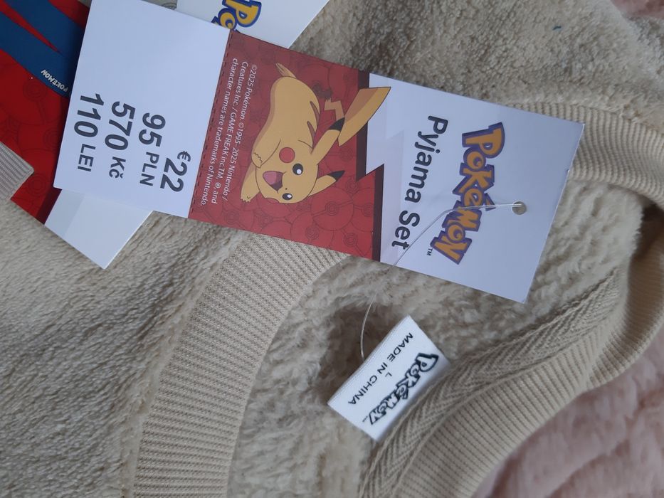 Piżama L Primark Pokemon męska kolekcja limited dresik misio zima