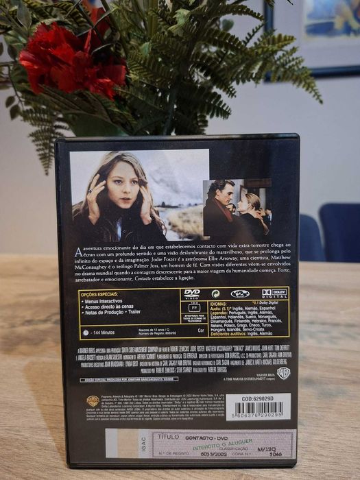 DVD Contacto Edição Especial - Jodie Foster (Novo)