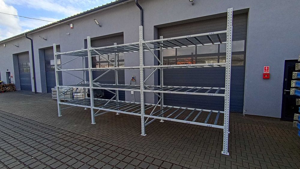 Regał magazynowy półkowy H300 trawers 205cm warsztat garaż głęboki