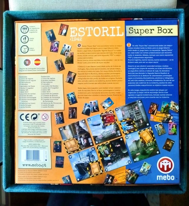 Jogo de Tabuleiro Estoril #1942 Edição Especial Super Box Completo Como Novo