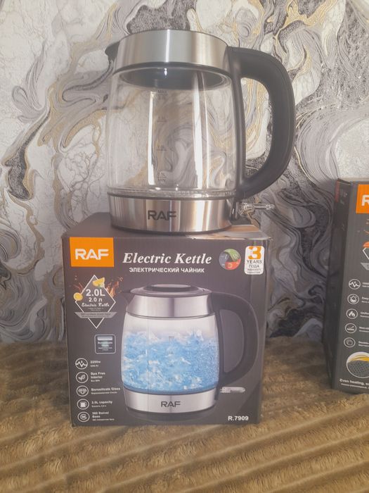 Скляний електрочайник 2л