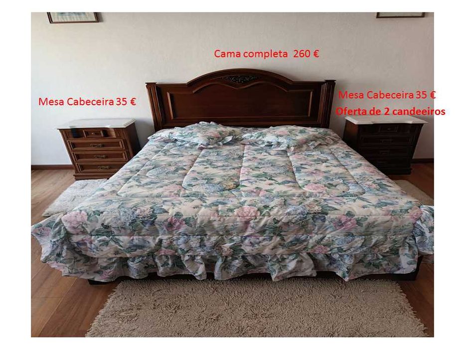 Mobília antiga de quarto em bom estado