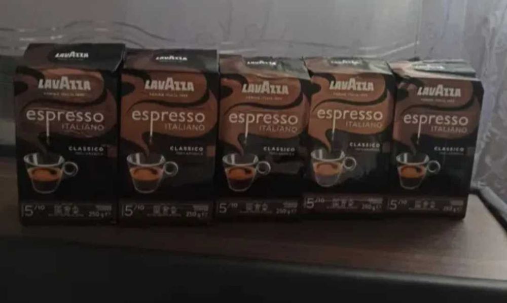Sprzedam 5 szt po 250 g Lavazza Espresso