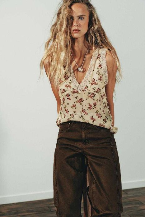 Вільні джинси Baggy Barrel від Zara, 36, 38, 40, 42, 46р, оригінал