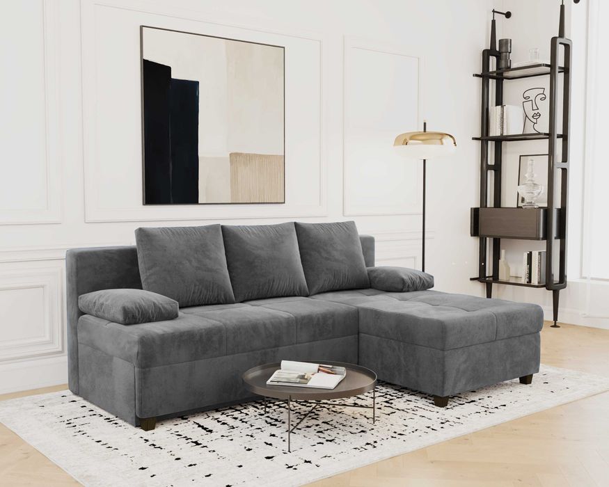 Narożnik MINI LUX 2 rozkładany POJEMNIK sofa od PRODUCENTA STYLUX