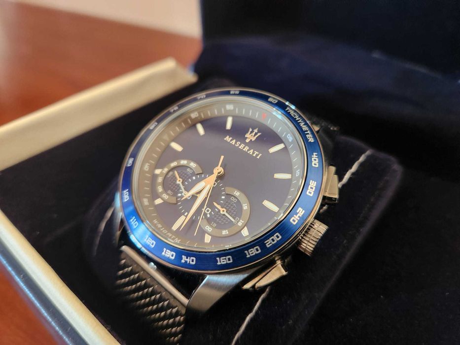 NOVO! Relógio Maserati Traguardo – Cronógrafo Premium em Aço Gunmetal