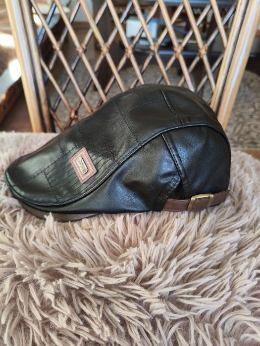 Nowa kurtka skórzana firmy"J.Style"+ skórzana czapka.