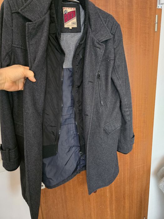 Stylowy płaszcz męski REVIEW L – ciepły + elegancki!