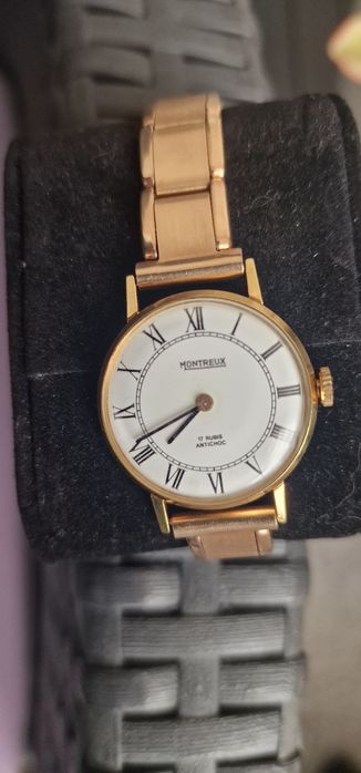 Relogio alta gama plake ouro a corda oferecer natal.