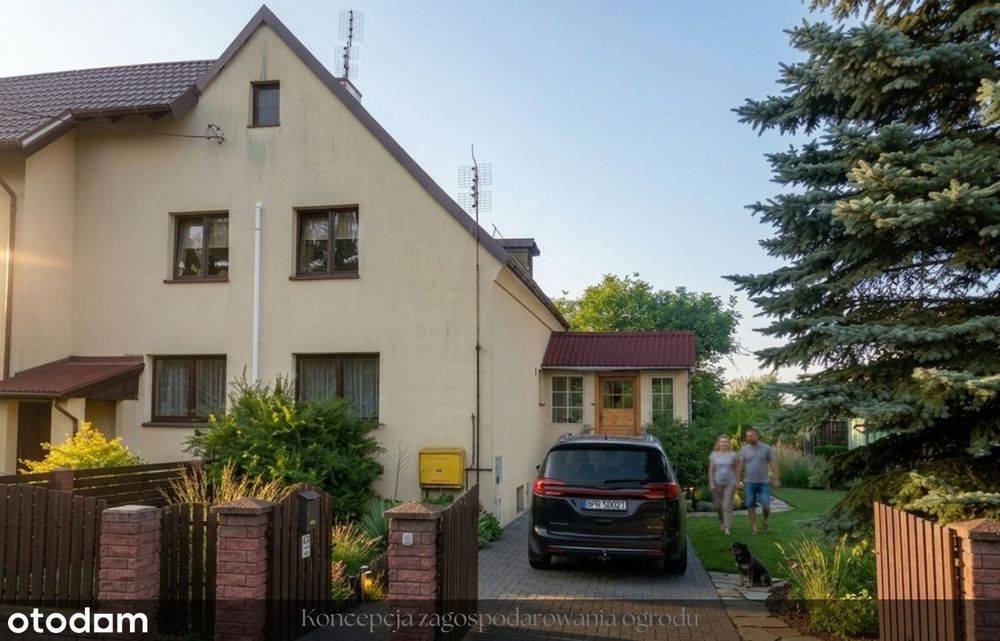Mieszkanie z działką ok.400 m², strychem i piwnicą Wrocław, Strachocin