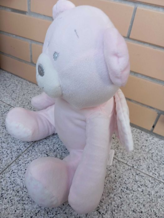 Ursinho rosa com asas (25 cm)