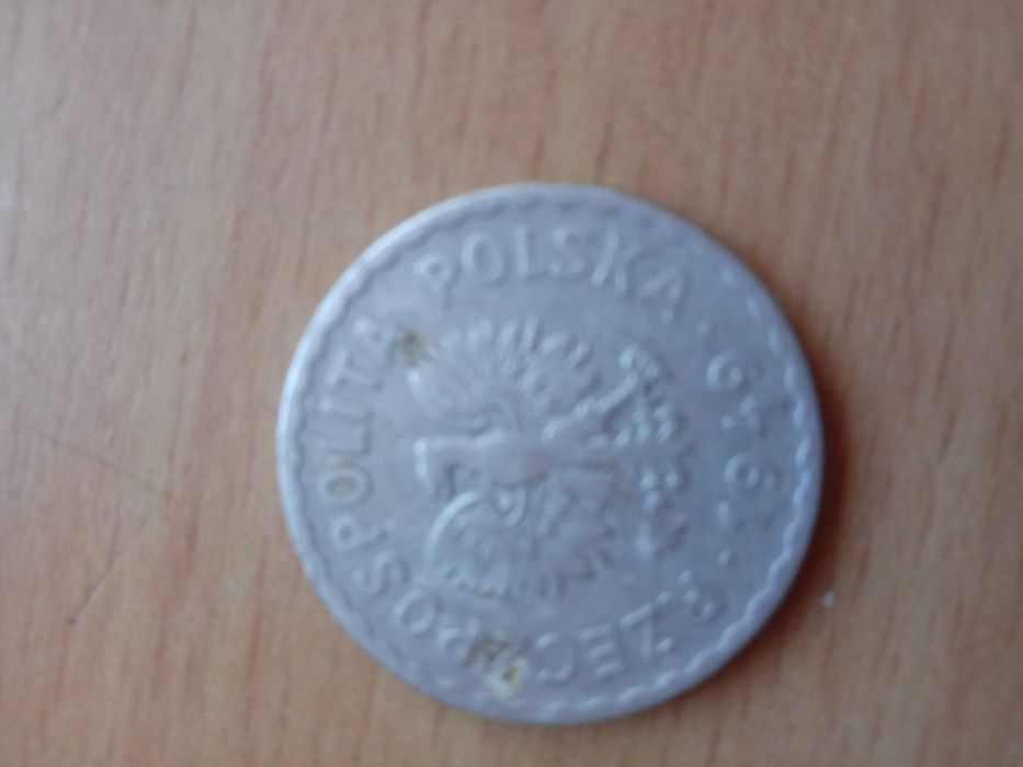 Moneta 1zł z 1949r. Bez znaku mennicy