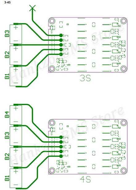 Активный балансир BMS 3-4S 5,5A li ion lifepo4,
