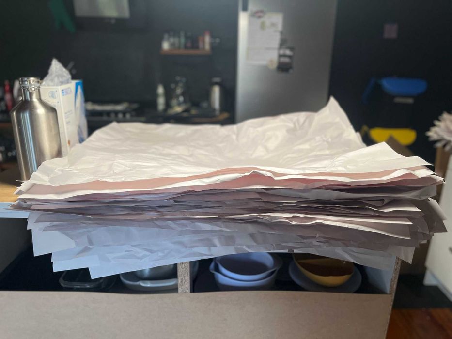 Caixas de mudança e papel de embalagem