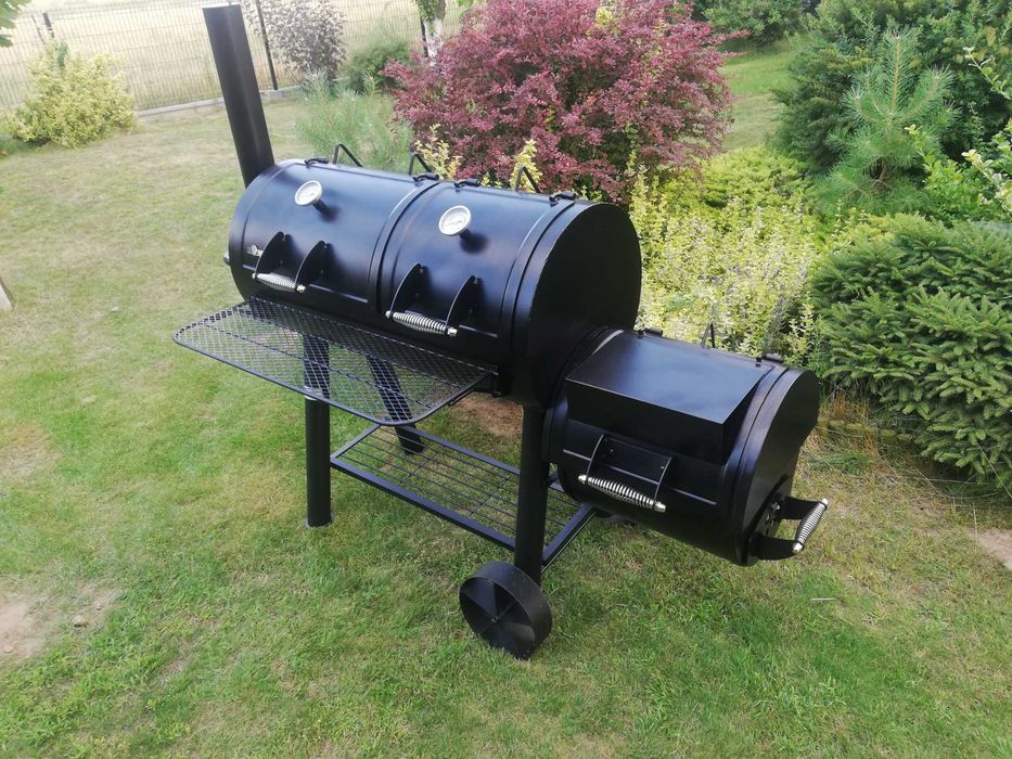 GRILL El Fuego MINNESOTA węglowy + WĘDZARKA 2 komory waga 153KG !