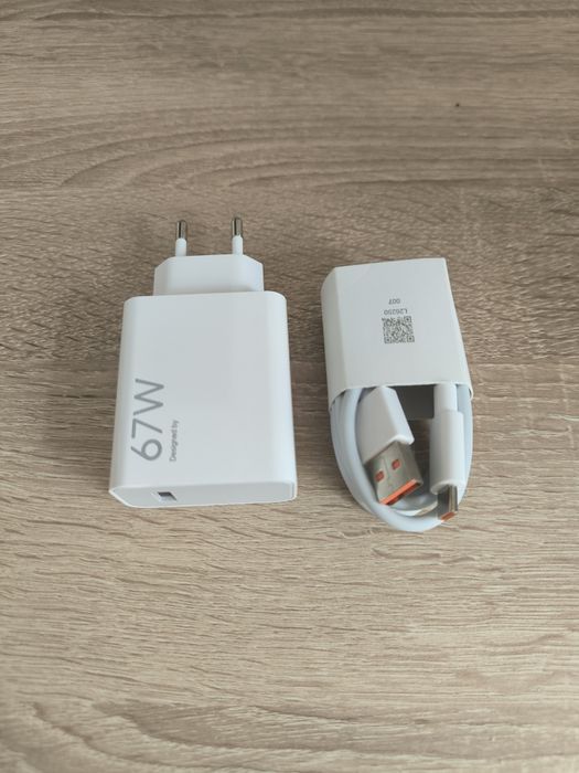 NOWY ZESTAW Szybka Ładowarka 67W do telefonu + kabel USB-C