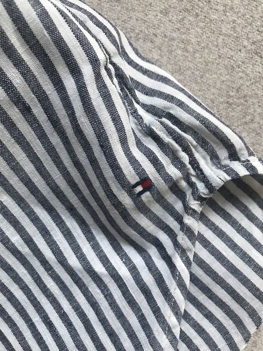 Lniana damska koszula 36 w paski Tommy Hilfiger