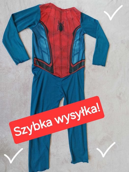 Strój przebranie Spider-Man rozmiar 134 szybka wysyłka