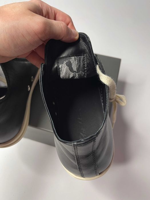 Rick Owens DRKSHDW Ramones jumbo lace laces кеди шкіряні кросівки кеды