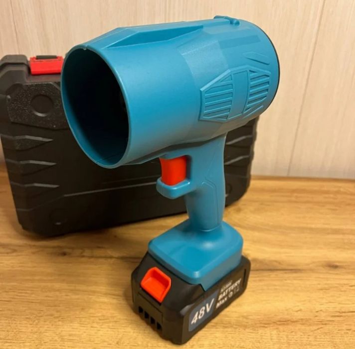 Потужний турбо фен повітродувка турбовентилятор у кейсі  2 акб  48V