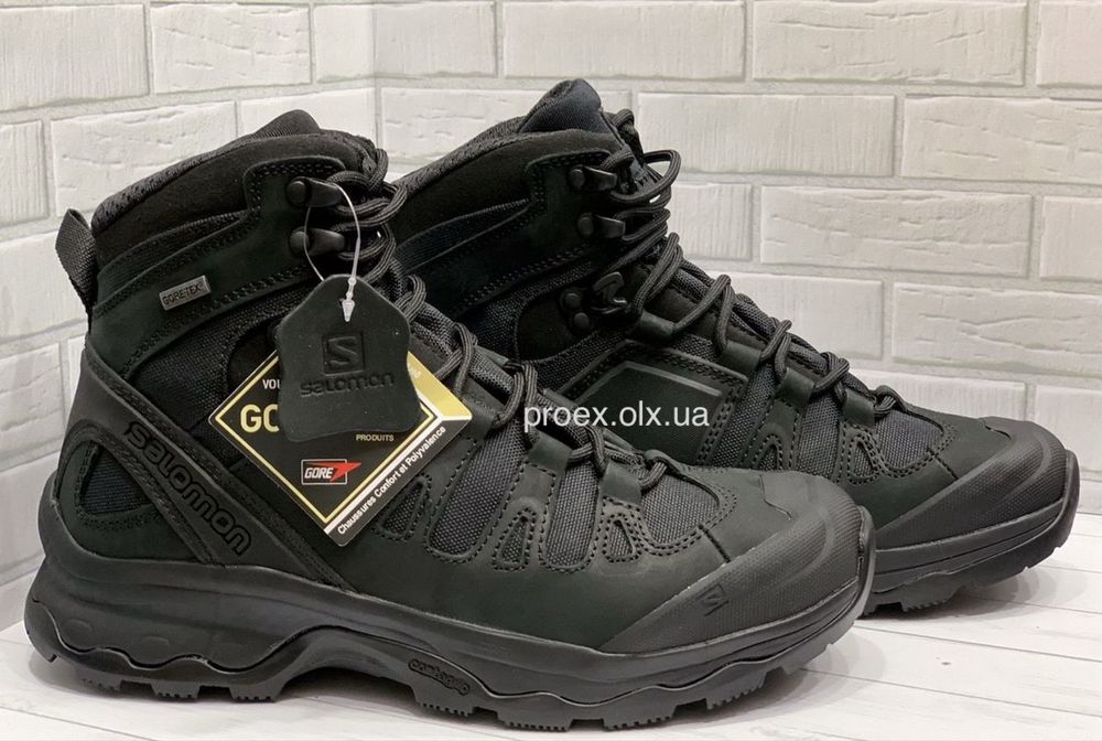 SALOMON Quest 4D Forces 2 Black | Тактические ботинки | GTX | ВСУ, полиция