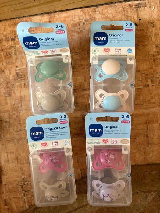 Новые пустышки МАМ 0+ 2+ 6+ 12+ 16+ 18+ месяца ноі дурники