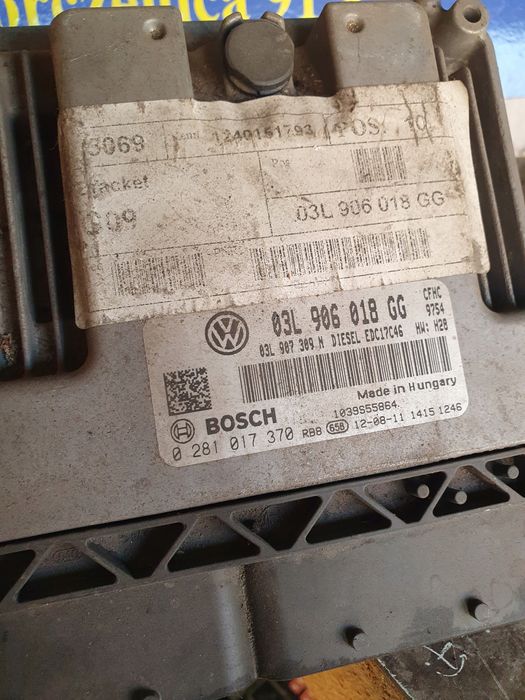 sterownik komputer silnika vw scirocco 2.0 tdi cfh 03l906018gg