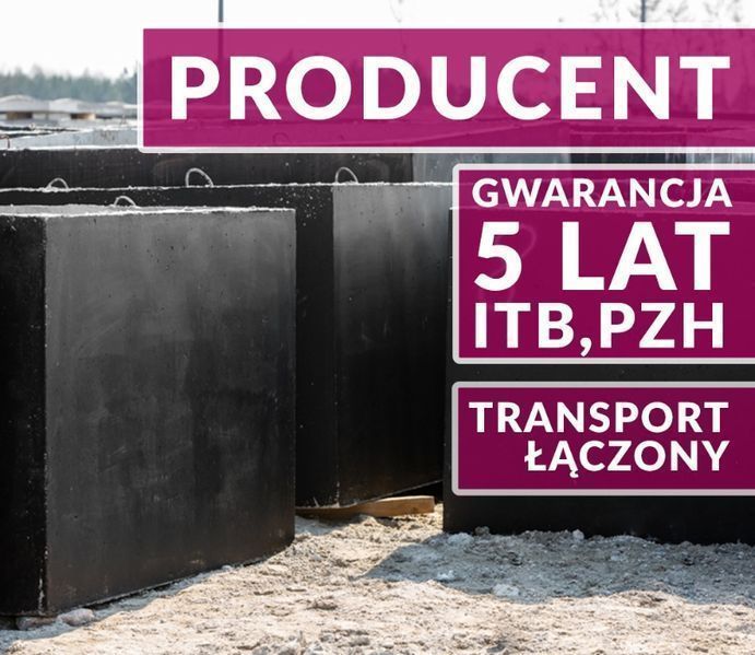 Zbiornik SZAMBO Betonowe SZAMBA 10m3 PIASECZNO na deszczówkę Producent