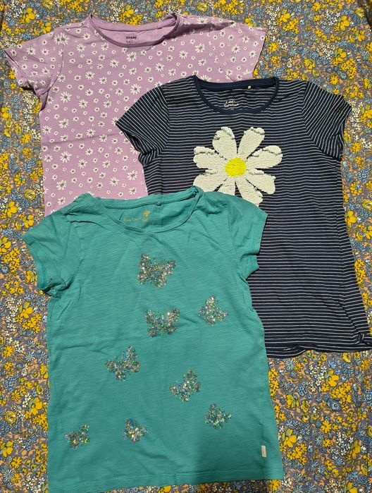 Zestaw bluzeczek Sinsay, Next, Topolino roz. 134-140