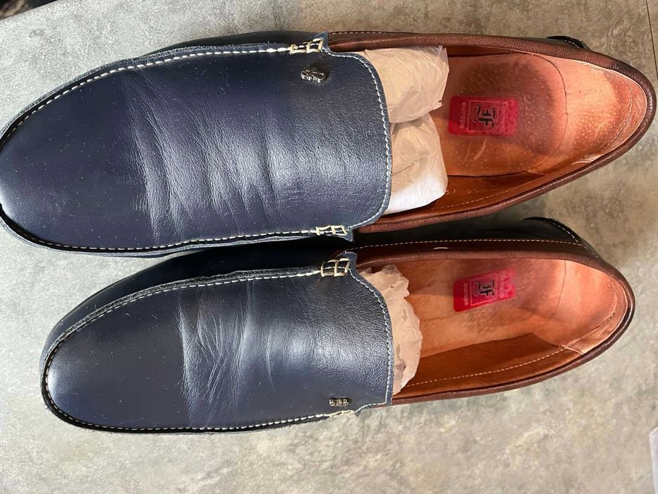 Шкіряні мокасини, розмір 47