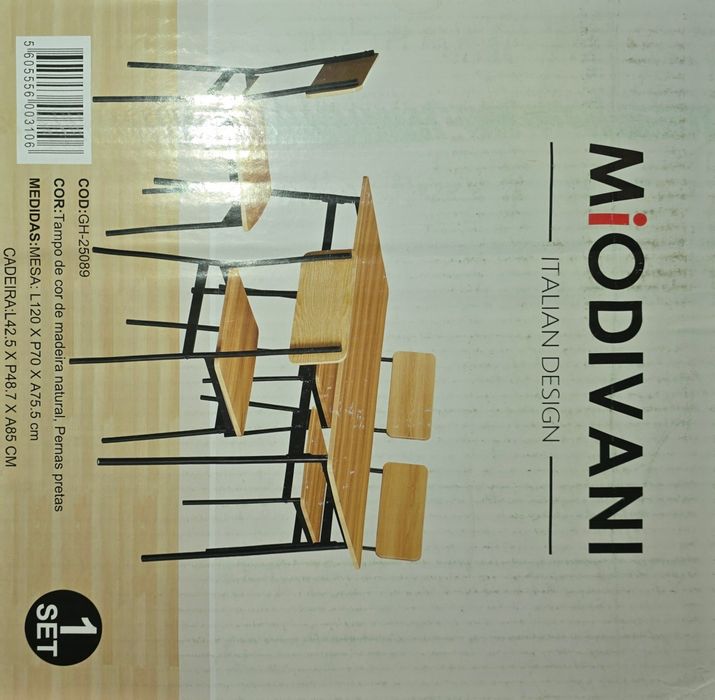 Mesa de para cozinha com 4 cadeiras