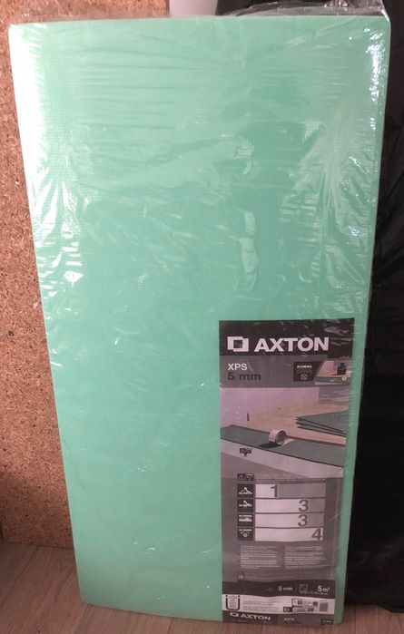Podkład do podłóg drewnianych i paneli laminowanych AXTON XPS 5 mm
