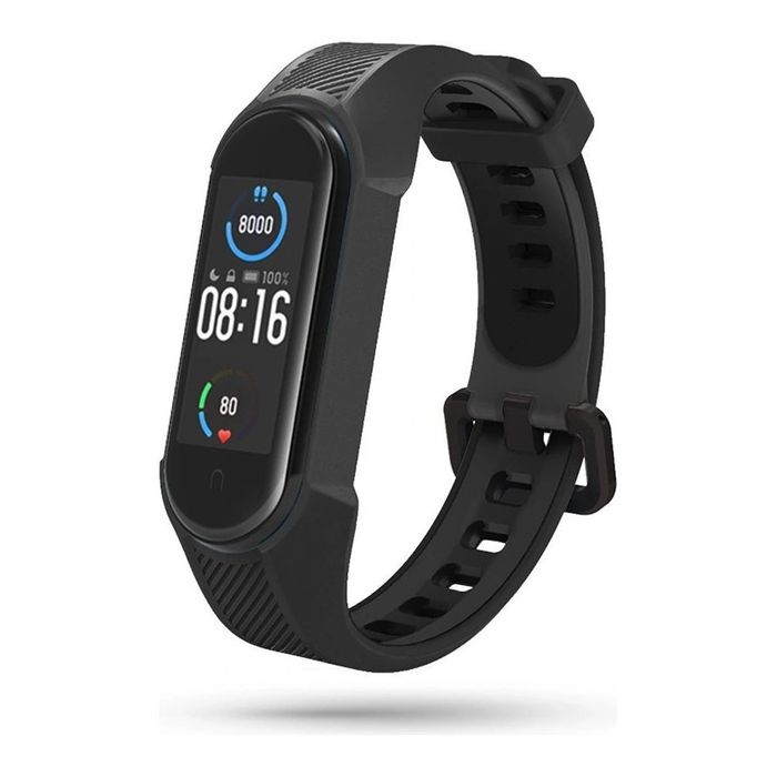 Pasek do Xiaomi Mi Band 5 / 6 / 7 Tech-Protect Armour Black