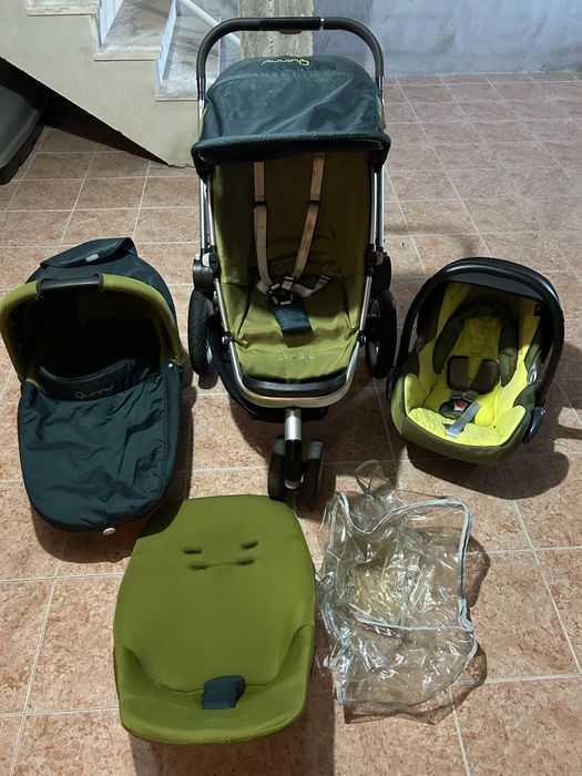 Conjunto trio carrinho ovo e alcofa Quinny Buzz