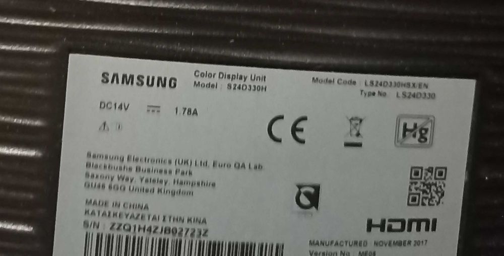 Monitor  Samsung  24 cale , led