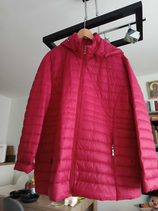 Kurtka czerwona wiosna XXL