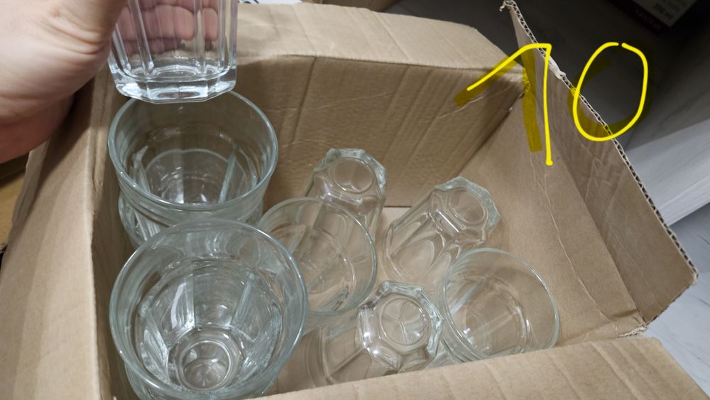 10 szklanek 400ml Szklanka Trend glass ⁸pokal szklany kufel