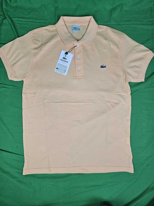 Koszulka męska jasny pomarańczowy polo Lacoste nowość Hit